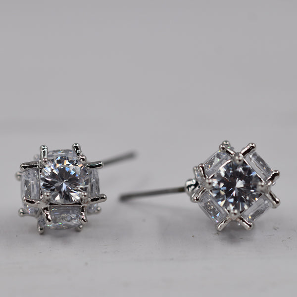 Delicate crystal stud earrings