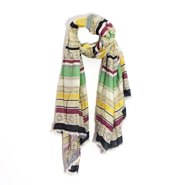 Tribal stripe scarf