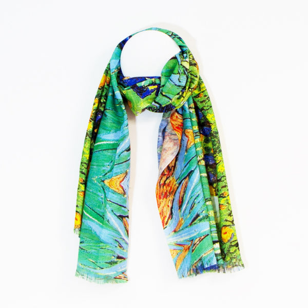 Van Gogh tulips digital print scarf