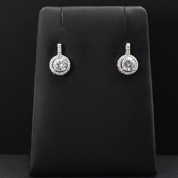 Crystal stud earrings with drop