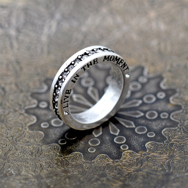 Full eternity style crystal ring  