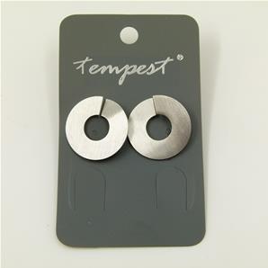 Contemporar circle earrings in high quality stainless steel