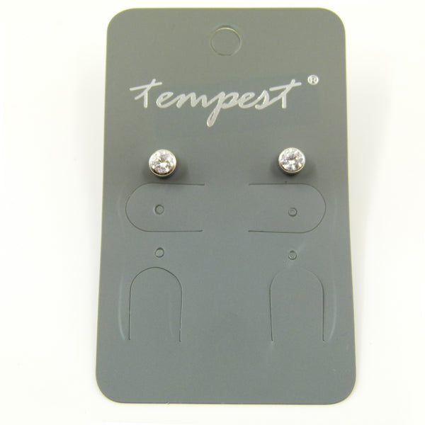 High quality stud cylinder stainless steel earrings