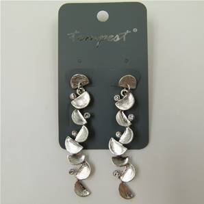 Half moon cascade earrings