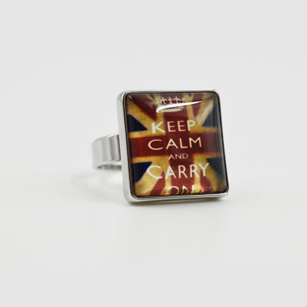 Keep Calm & Carry On ring
