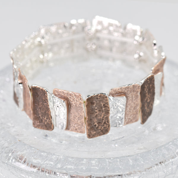 Multi square enamel bracelet
