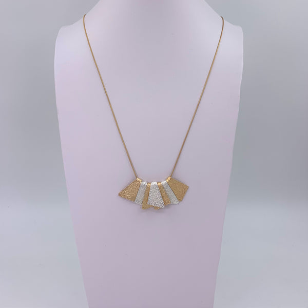Contemporary angular shapes necklace