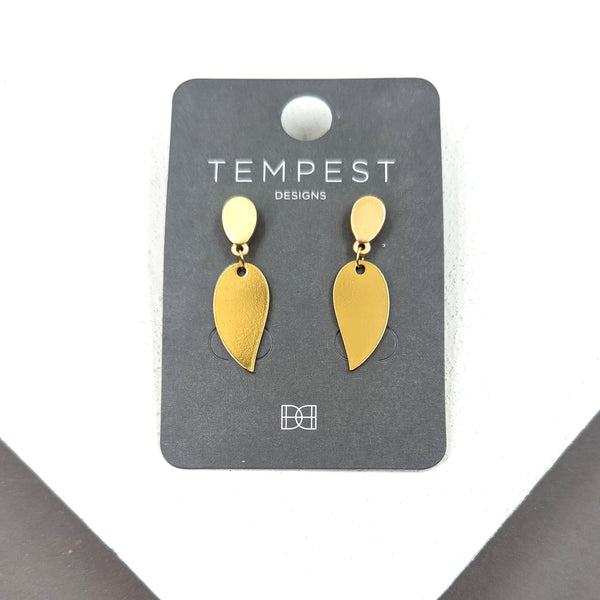 Sleek drop dangle earrings
