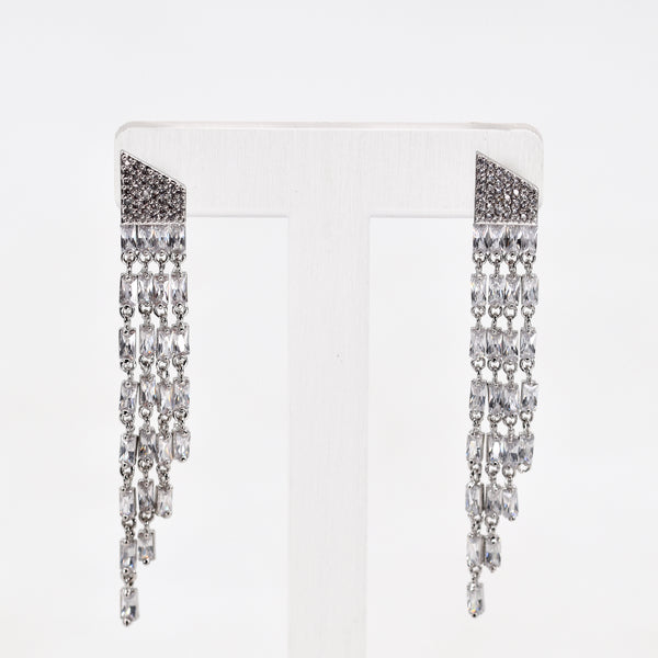 Statement crystal drop earrings